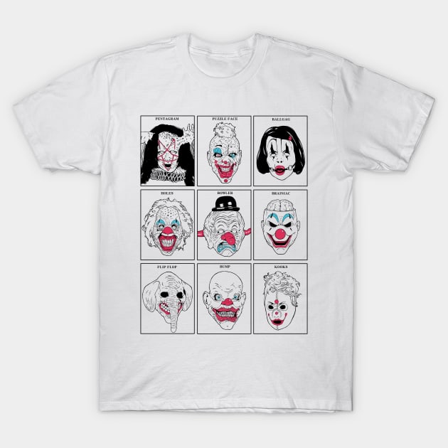 Clown Masks AHS T-Shirt by ArtMoore98